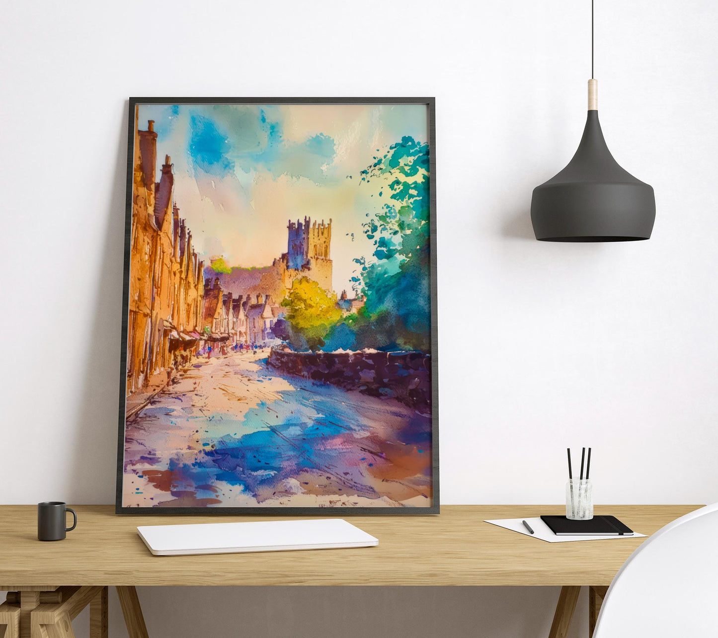 Richmond Watercolor Poster Wall Art Richmond Wall Hanging Home Décor Richmond Gift Art Lovers United Kingdom Wall Art