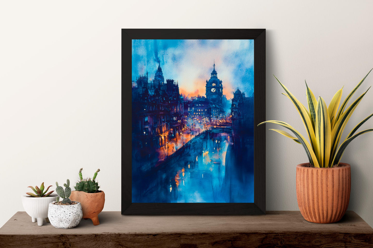Leeds Watercolor Poster Wall Art Leeds Wall Hanging Home Décor Leeds Gift Art Lovers United Kingdom Wall Art
