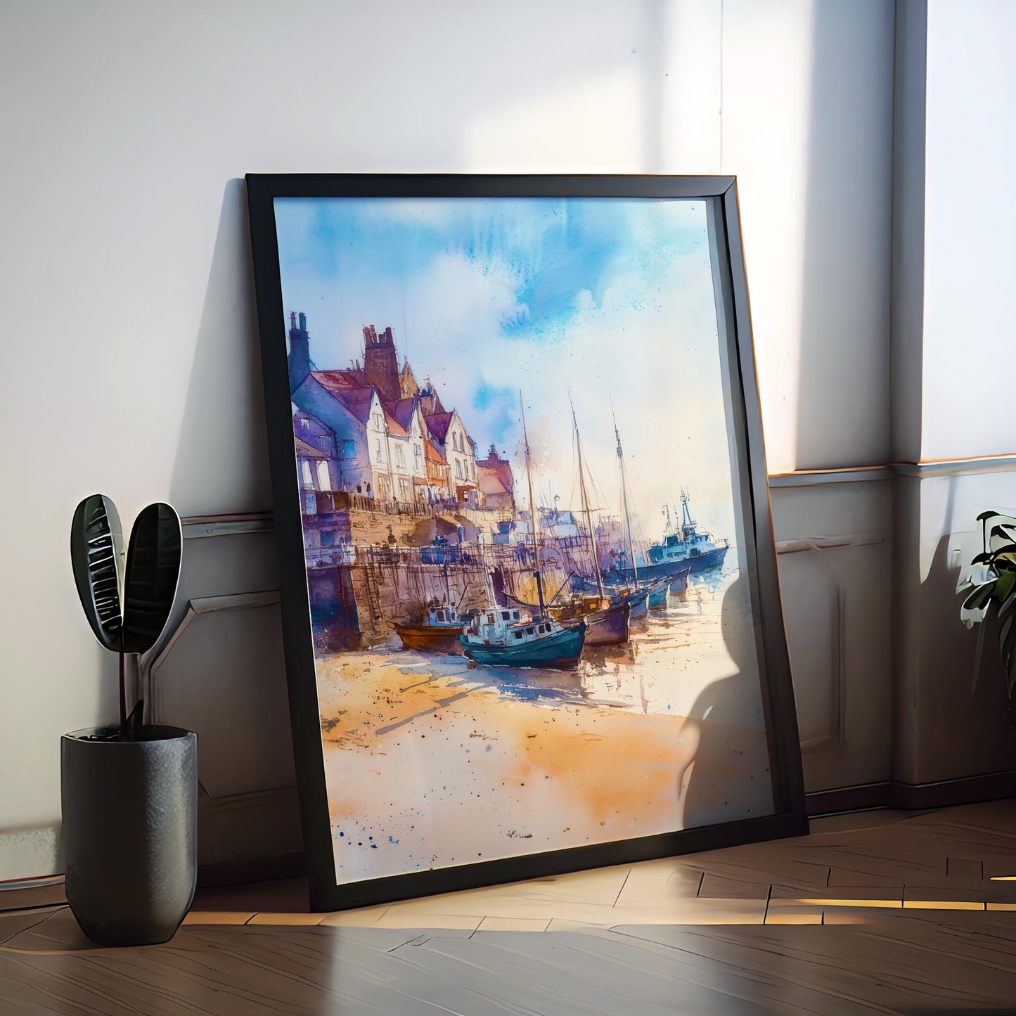 Bridlington Watercolor Poster Wall Art Bridlington Wall Hanging Home Décor Bridlington Gift Art Lovers United Kingdom Wall Art