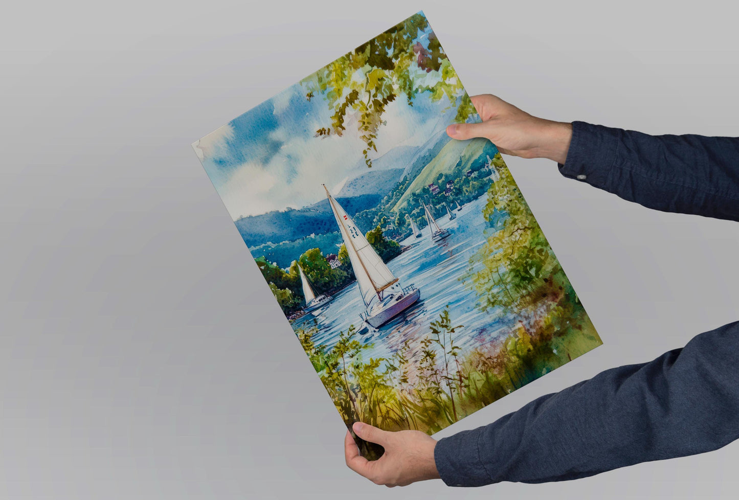 Windermere Watercolor Poster Wall Art Windermere Wall Hanging Home Décor Windermere Gift Art Lovers United Kingdom Wall Art