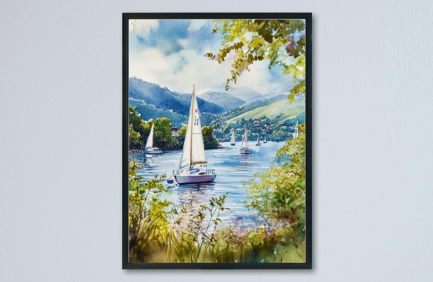 Windermere Watercolor Poster Wall Art Windermere Wall Hanging Home Décor Windermere Gift Art Lovers United Kingdom Wall Art