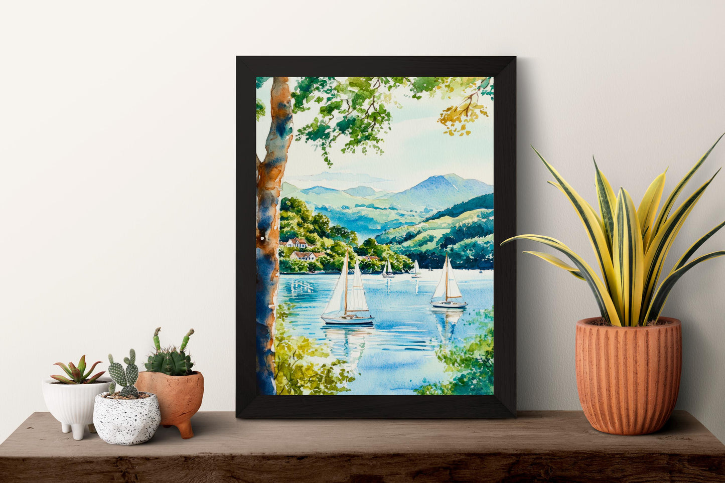Windermere Watercolor Poster Wall Art Windermere Wall Hanging Home Décor Windermere Gift Art Lovers United Kingdom Wall Art