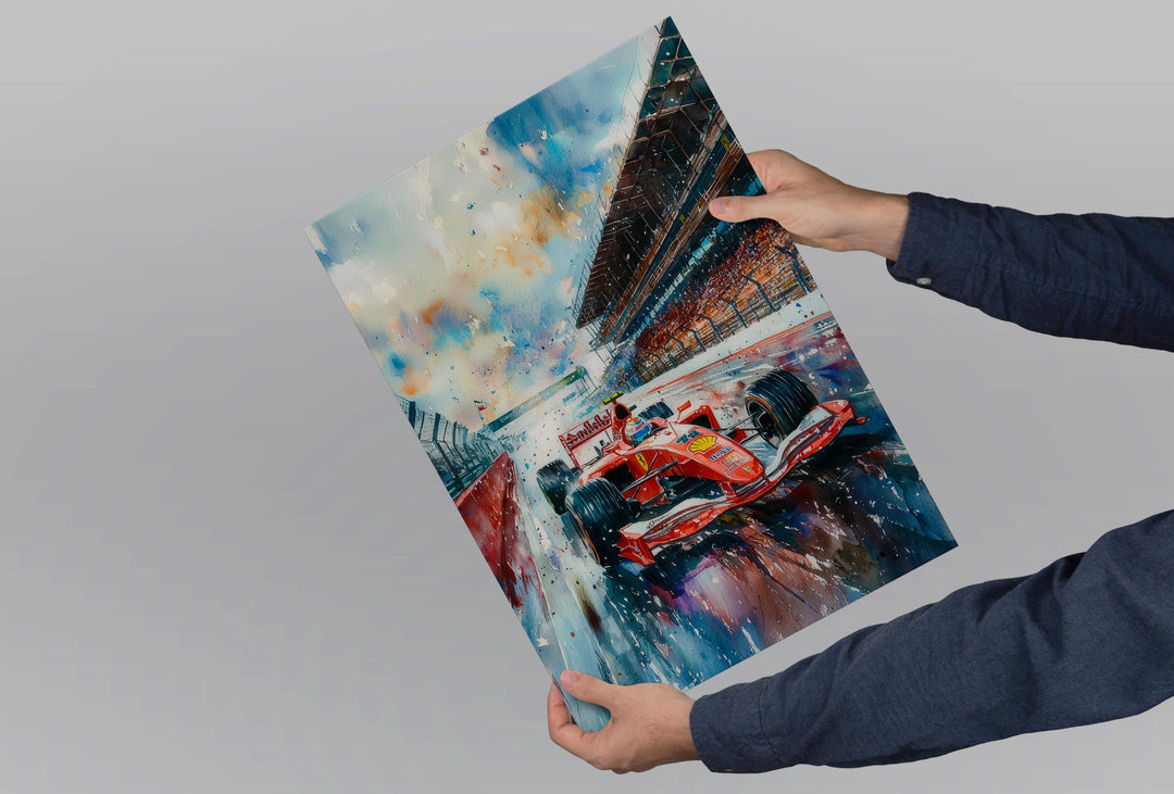 Silverstone Watercolor Poster Wall Art Silverstone Wall Hanging Home Décor Silverstone Gift Art Lovers United Kingdom Wall Art