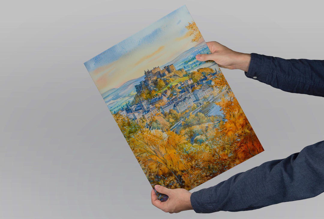 Stirling Watercolor Poster Wall Art Stirling Wall Hanging Home Décor Stirling Gift Art Lovers United Kingdom Wall Art