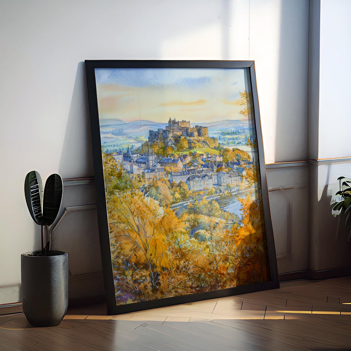 Stirling Watercolor Poster Wall Art Stirling Wall Hanging Home Décor Stirling Gift Art Lovers United Kingdom Wall Art
