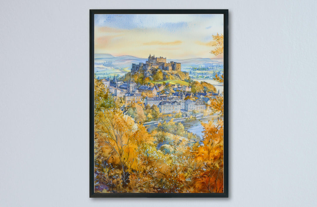 Stirling Watercolor Poster Wall Art Stirling Wall Hanging Home Décor Stirling Gift Art Lovers United Kingdom Wall Art