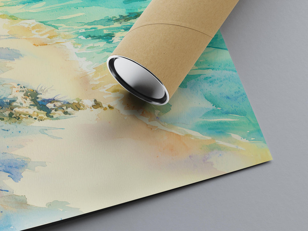 Turks and Caicos Watercolor Poster Wall Art Turks and Caicos Wall Hanging Home Décor Turks and Caicos Gift Art Lovers Turks and Caicos Art