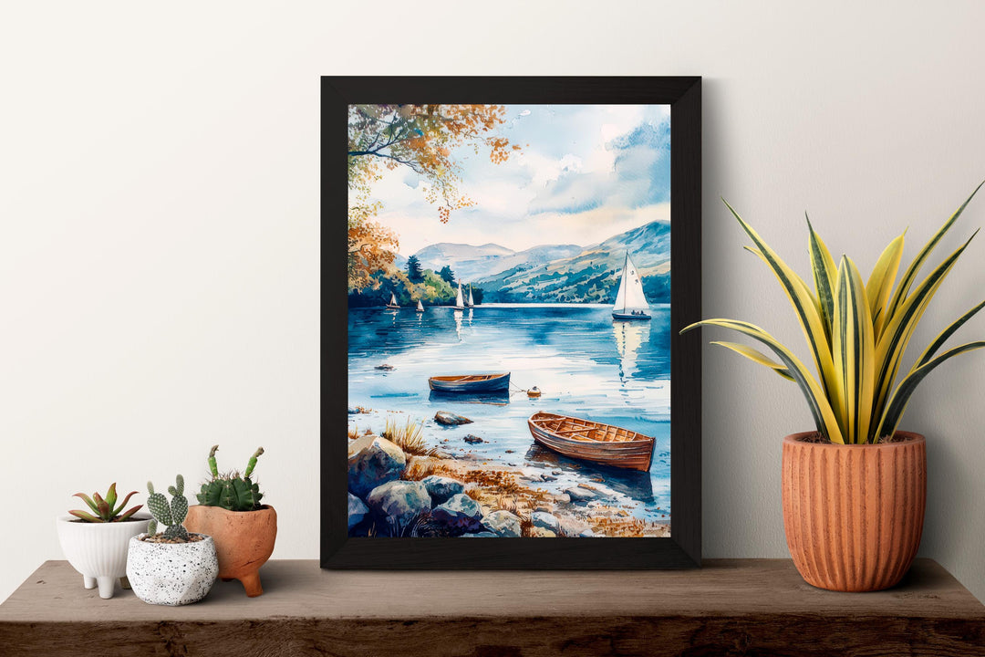 Windermere Watercolor Poster Wall Art Windermere Wall Hanging Home Décor Windermere Gift Art Lovers United Kingdom Wall Art