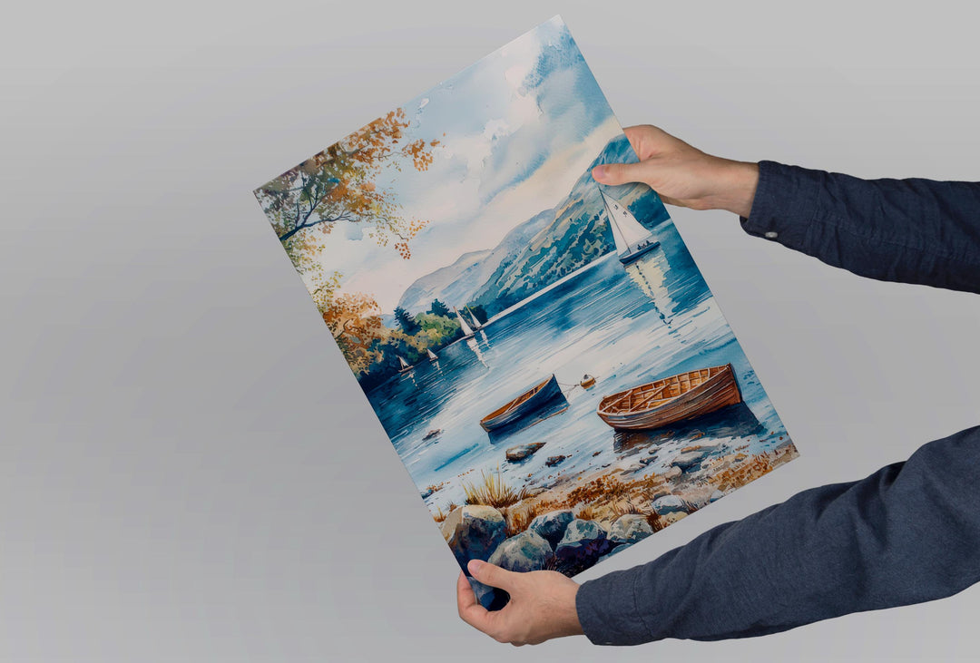 Windermere Watercolor Poster Wall Art Windermere Wall Hanging Home Décor Windermere Gift Art Lovers United Kingdom Wall Art