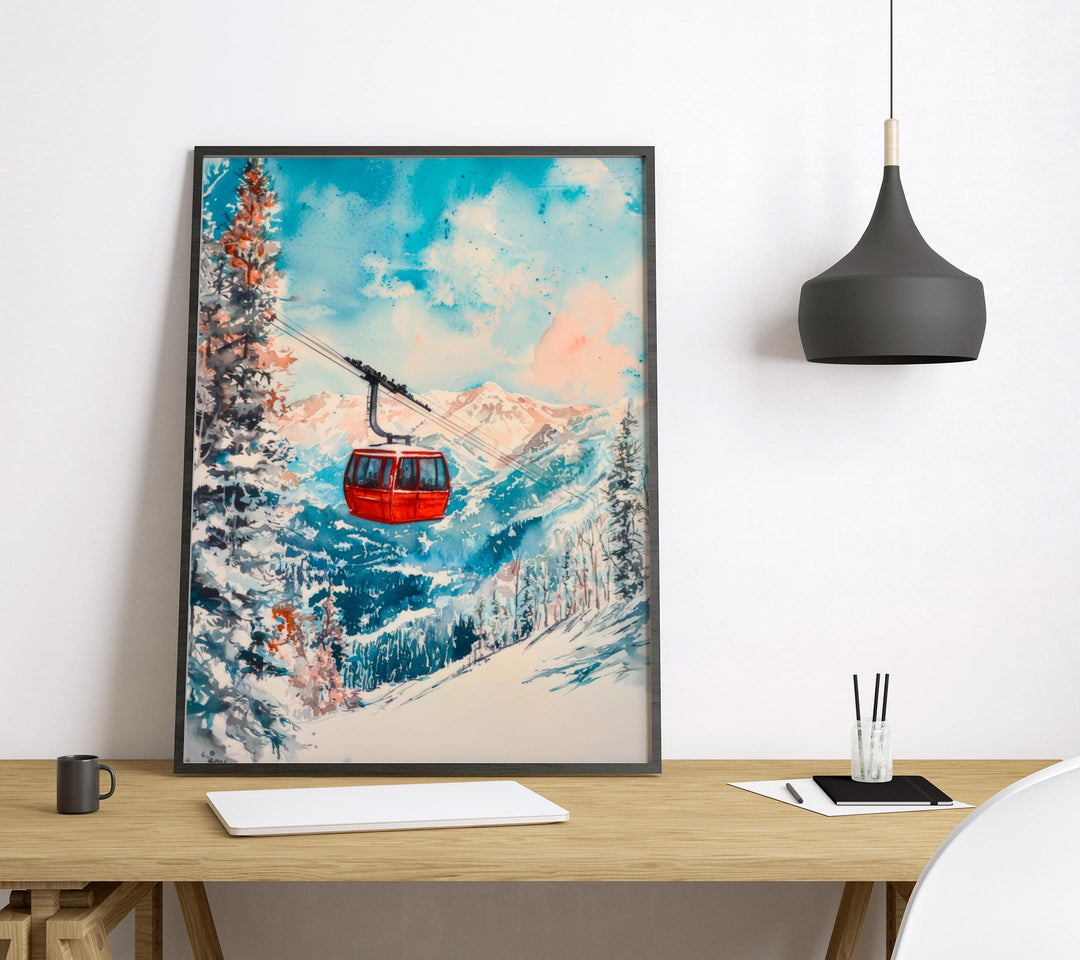 Snowbird Watercolor Poster Wall Art Snowbird Wall Hanging Home Décor Snowbird Gift Art Lovers United States Wall Art