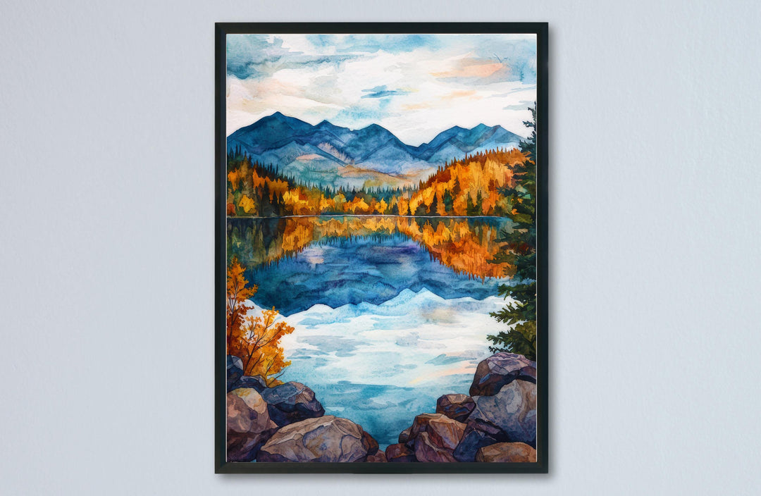 The Adirondacks Watercolor Poster Wall Art The Adirondacks Wall Hanging Home Décor The Adirondacks Gift Art Lovers United States Wall Art