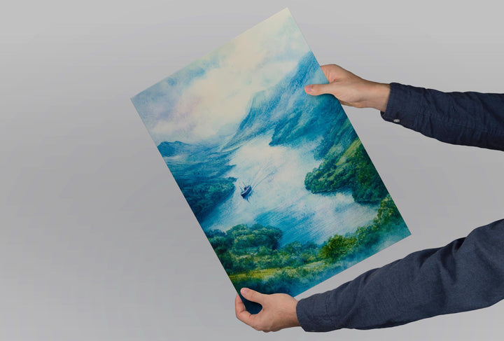 Ullswater Watercolor Poster Wall Art Ullswater Wall Decor Home Décor Ullswater Gift United Kingdom Art Lover Gift, Travel Souvenir Print