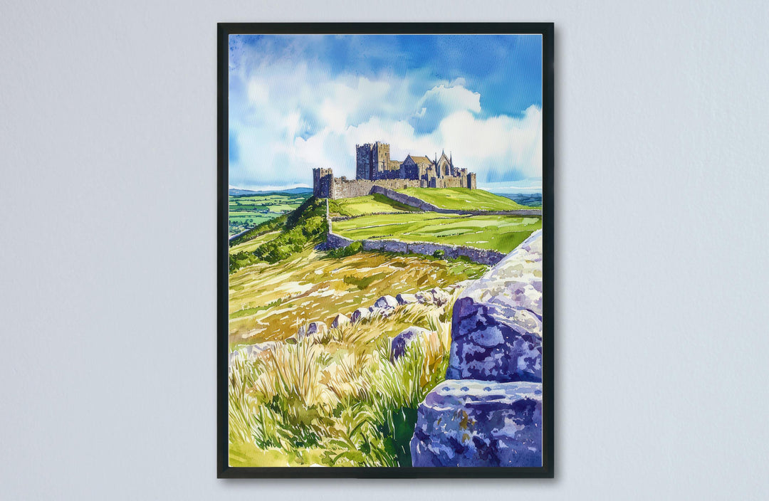 Rock of Cashel Watercolor Poster Wall Art Rock of Cashel Wall Hanging Home Décor Rock of Cashel Gift Art Lovers Ireland Art Rock of Cashel