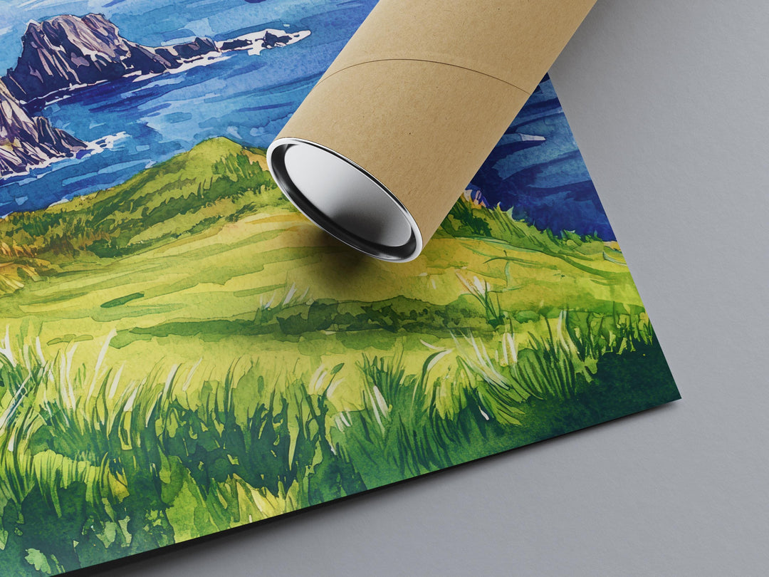 Ring of Kerry Watercolor Poster Wall Art Ring of Kerry Wall Hanging Home Décor Ring of Kerry Gift Art Lovers Ireland Wall Art Ring of Kerry