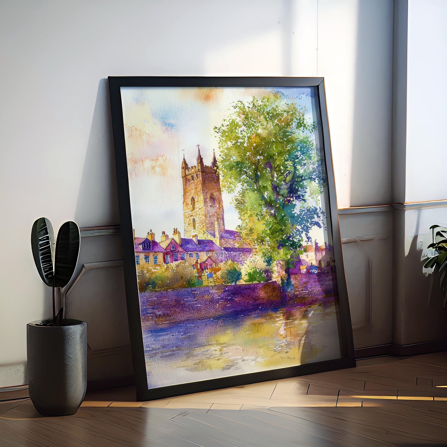 Limerick Watercolor Poster Wall Art Limerick Wall Hanging Home Décor Limerick Gift Art Lovers Ireland Wall Art Limerick Travel Poster Gift