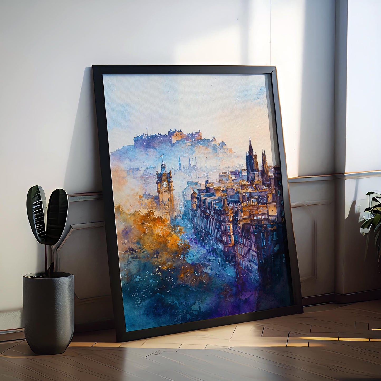 Edinburgh watercolor poster Wall Art Edinburgh Wall Hanging Home Décor Edinburgh Gift Art Lovers Scotland Art Lover Gift Scotland wall art