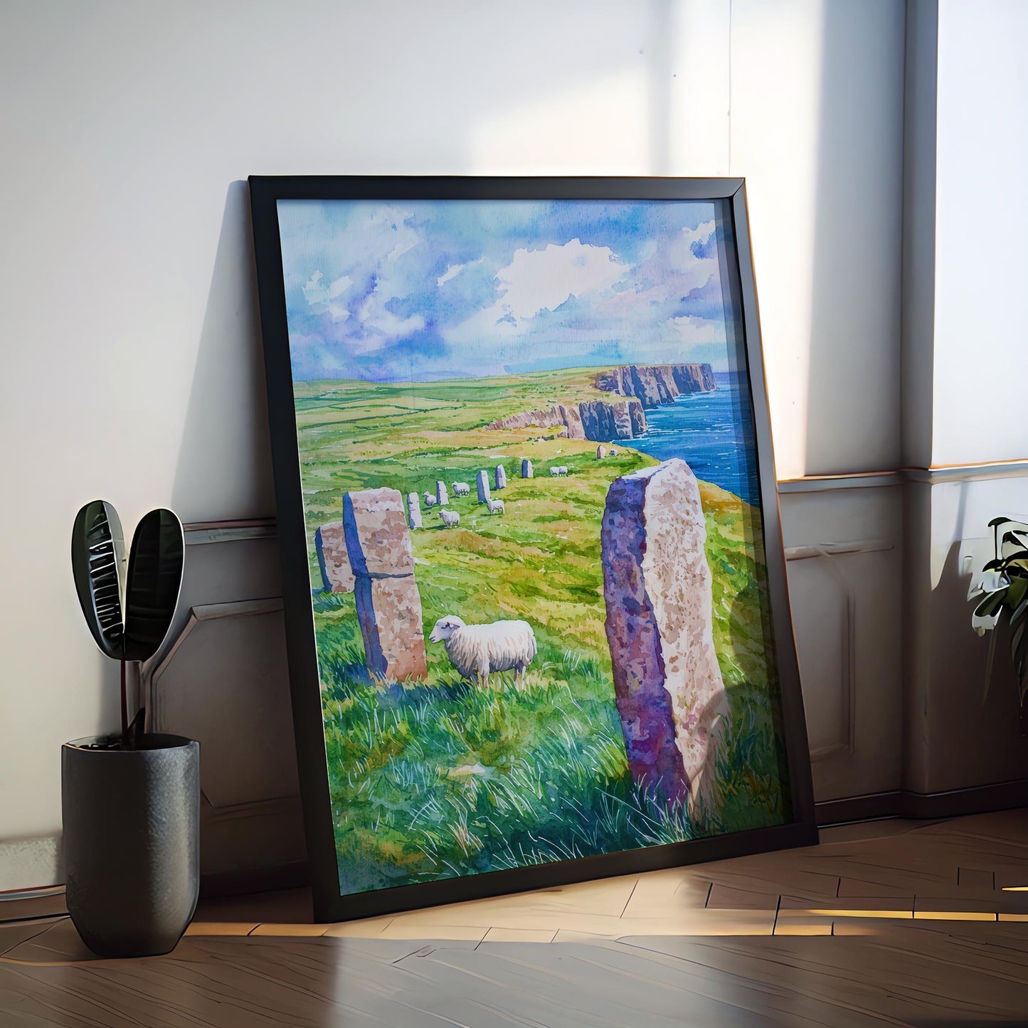 Orkney Islands watercolor poster Wall Art Orkney Islands Wall Hanging Home Décor Orkney Islands Gift Art Lovers Scotland Art Lover Gift
