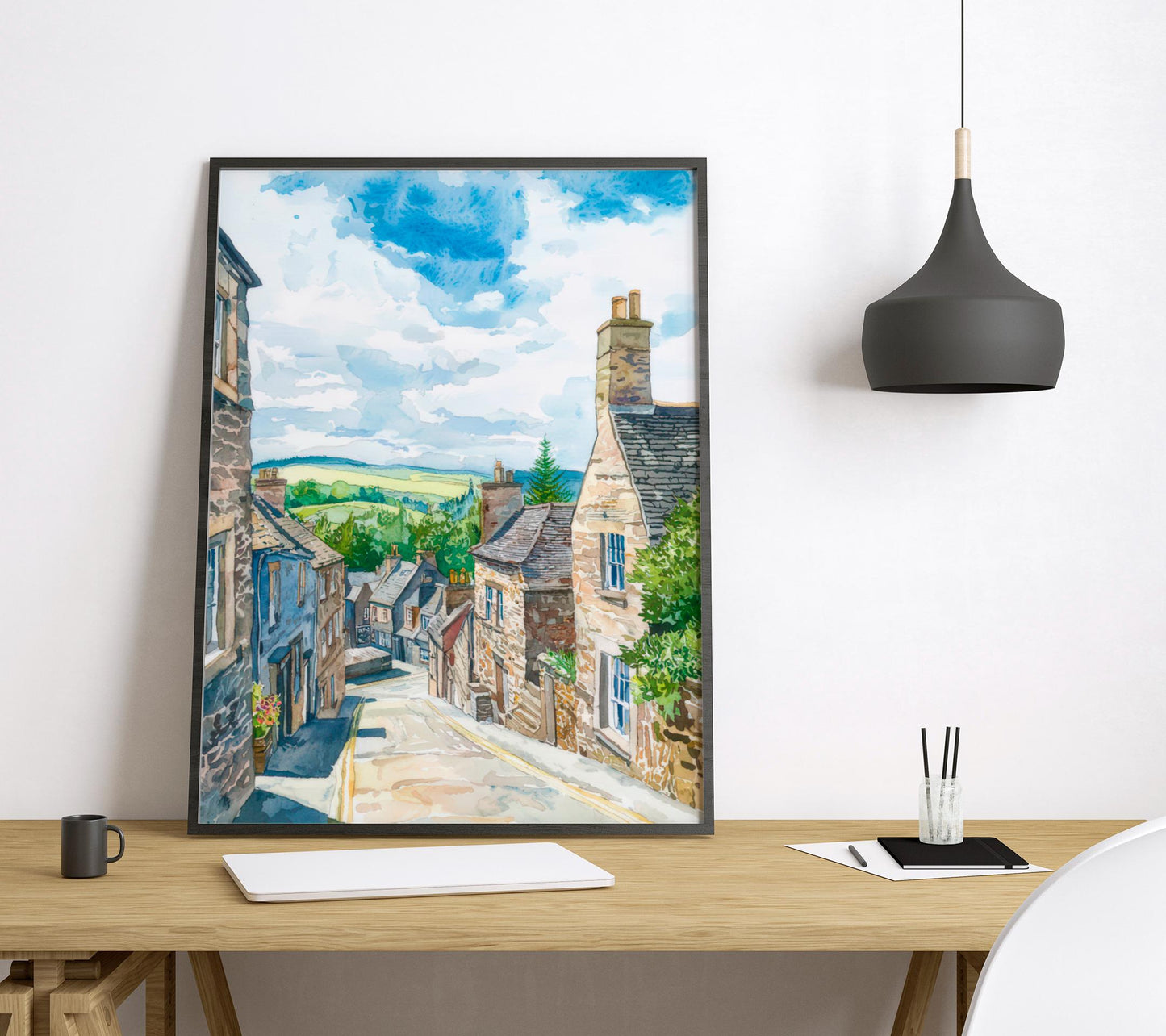 Tain watercolor poster Wall Art Tain Wall Hanging Home Décor Tain Gift Art Lovers Scotland Art Lover Gift Scotland wall art
