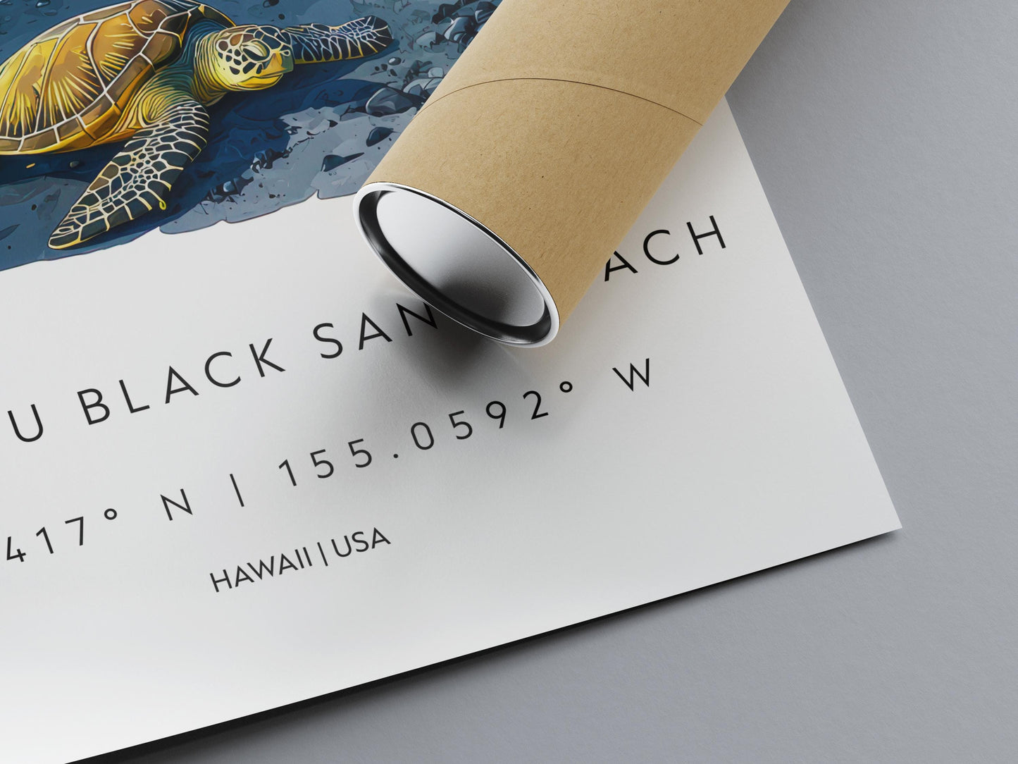 Punalu'u Black Sand Beach watercolor poster Wall Art Punalu'u Black Sand Beach Wall Hanging Home Décor Punalu'u Black Sand Beach Gift Art