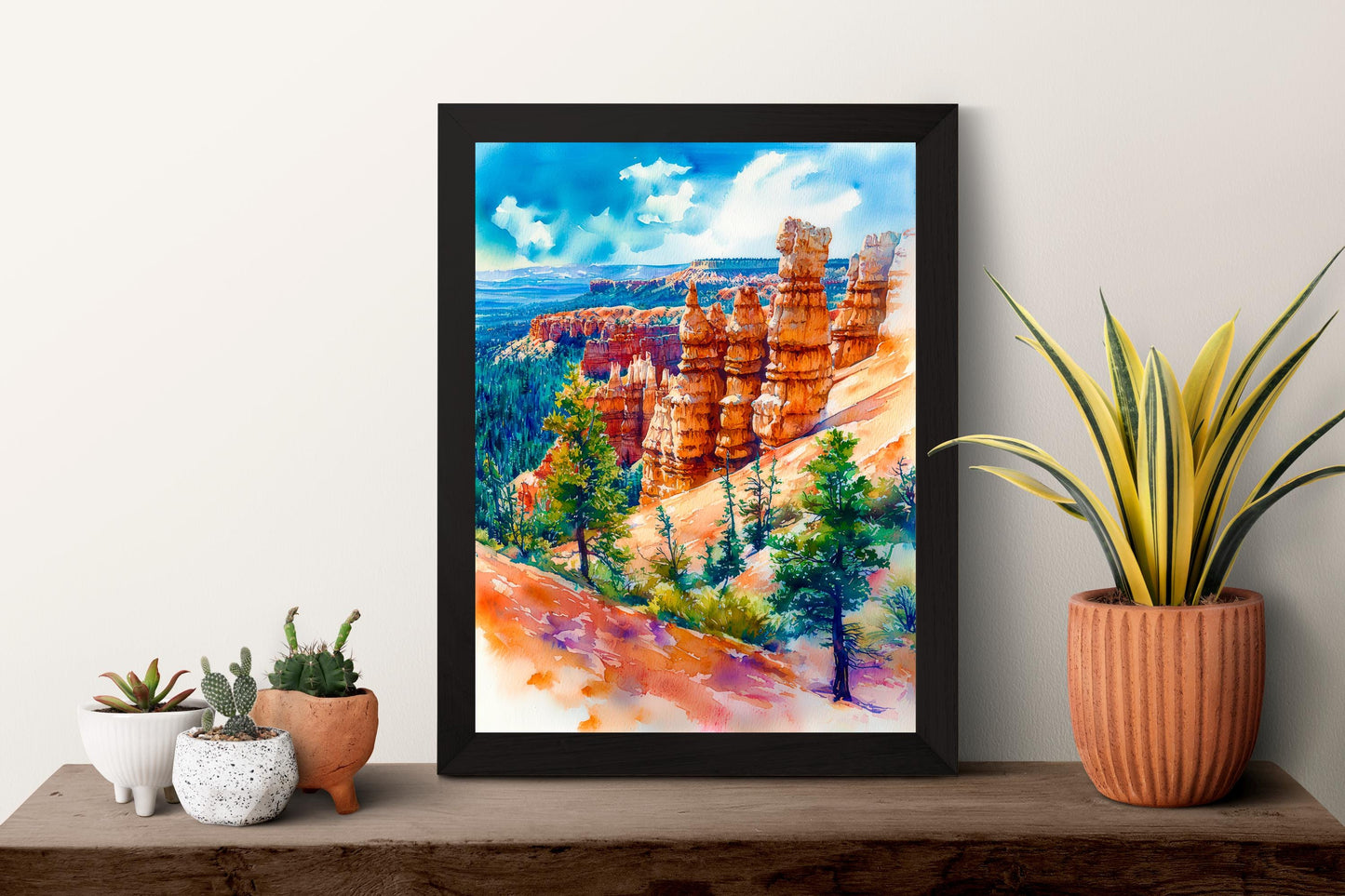 Bryce Canyon watercolor poster Wall Art Bryce Canyon Wall Hanging Home Décor Bryce Canyon Gift Art Lovers Utah Art Lover Gift Utah wall art