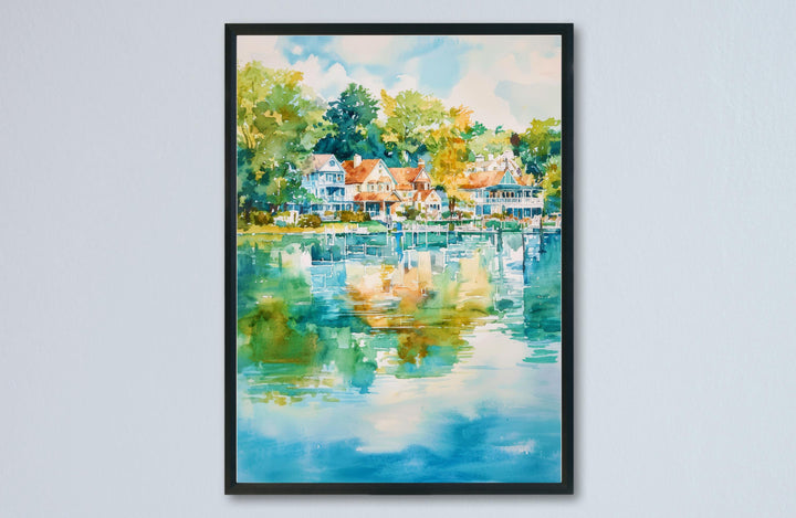 Skaneateles watercolor poster Wall Art Skaneateles Wall Hanging Home Décor Skaneateles Gift Art Lovers New York Art Lover Gift New York