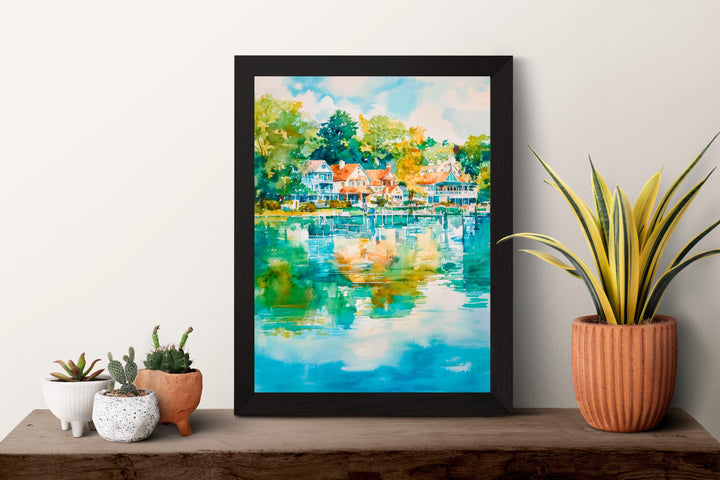 Skaneateles watercolor poster Wall Art Skaneateles Wall Hanging Home Décor Skaneateles Gift Art Lovers New York Art Lover Gift New York