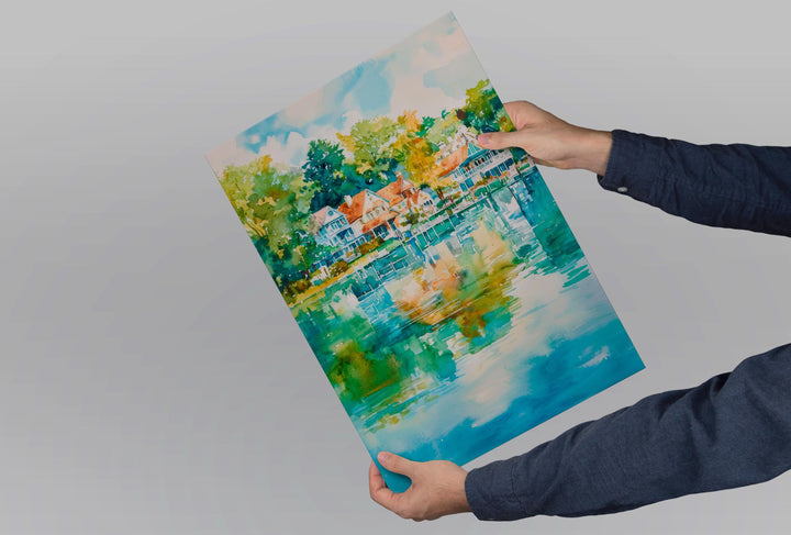 Skaneateles watercolor poster Wall Art Skaneateles Wall Hanging Home Décor Skaneateles Gift Art Lovers New York Art Lover Gift New York