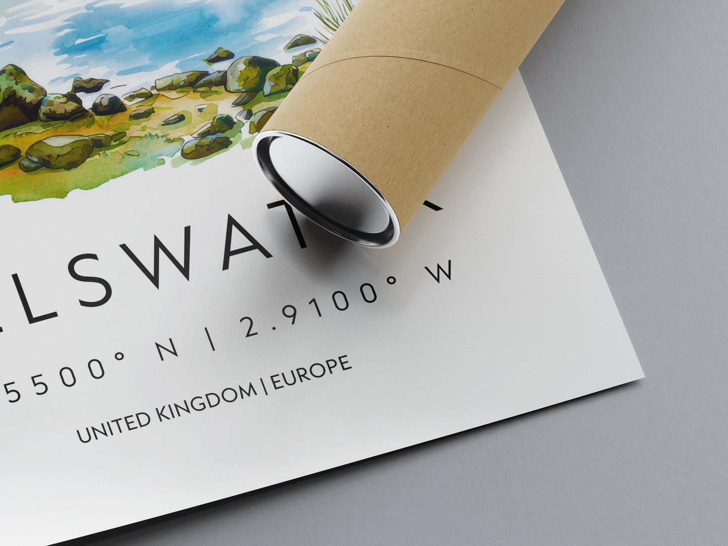 Ullswater Watercolor Poster Wall Art Ullswater Wall Hanging Home Décor Ullswater Gift Art Lovers United Kingdom Wall Art