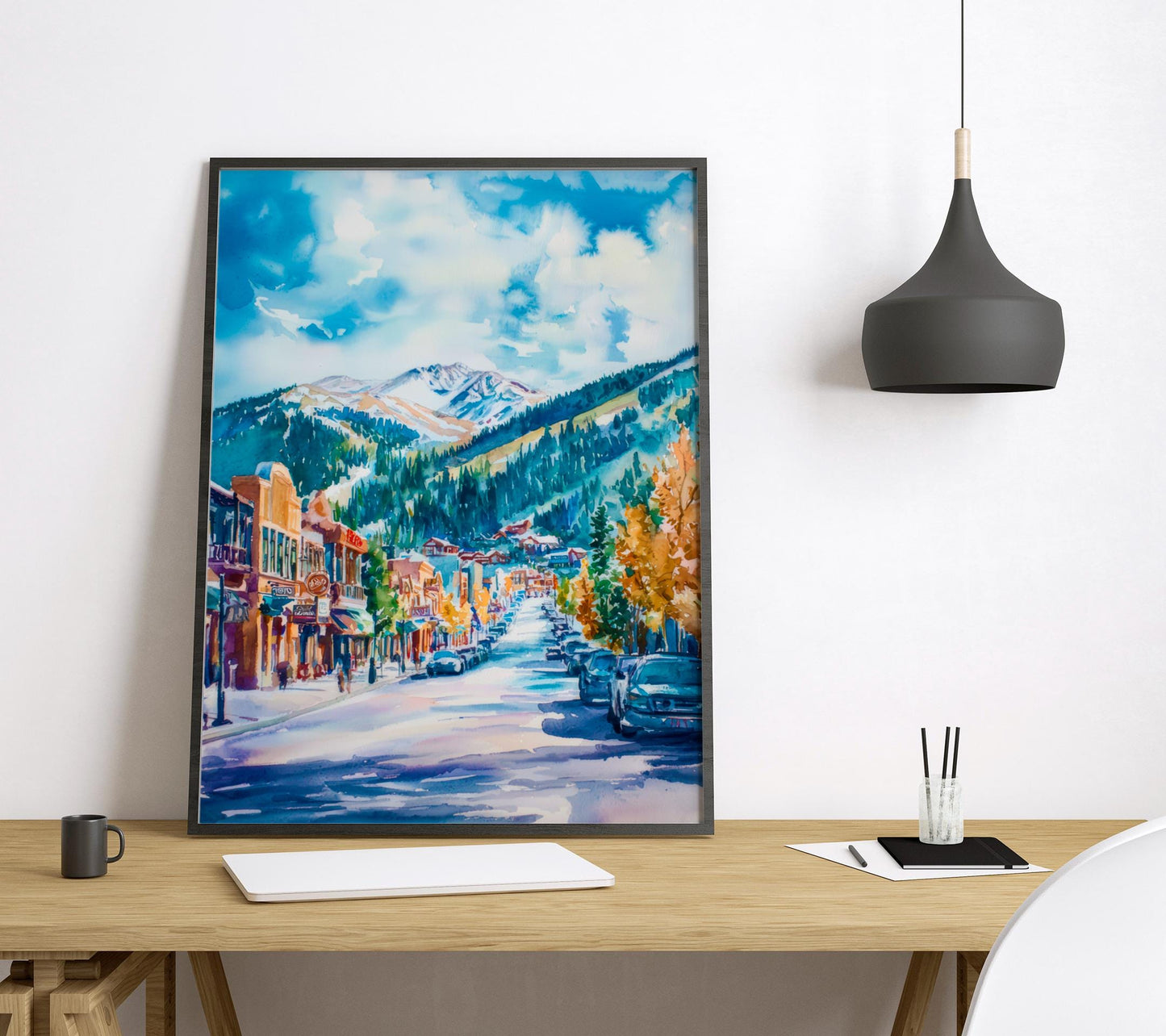 Park City watercolor poster Wall Art Park City Wall Hanging Home Décor Park City Gift Art Lovers Utah Art Lover Gift Utah wall art