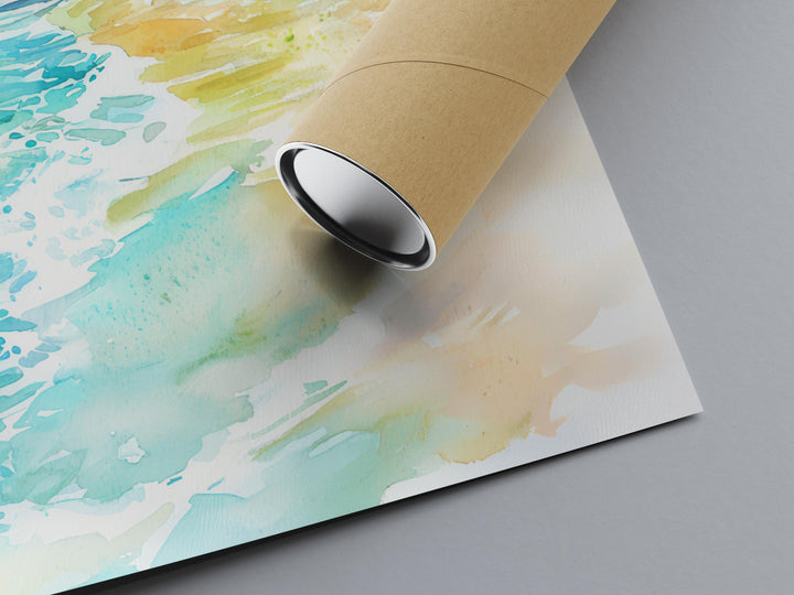 Saint Maarten watercolor poster Wall Art Saint Maarten Wall Hanging Home Décor Saint Maarten Gift Art Lovers Netherlands Art Lover Gift