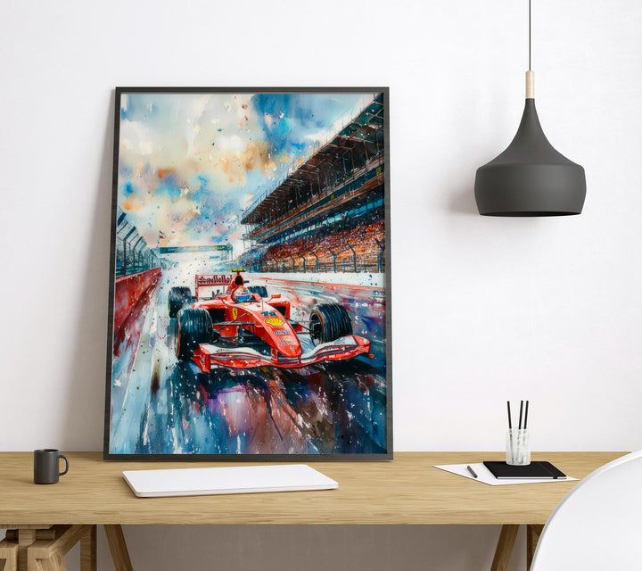 Silverstone Watercolor Poster Wall Art Silverstone Wall Hanging Home Décor Silverstone Gift Art Lovers United Kingdom Wall Art