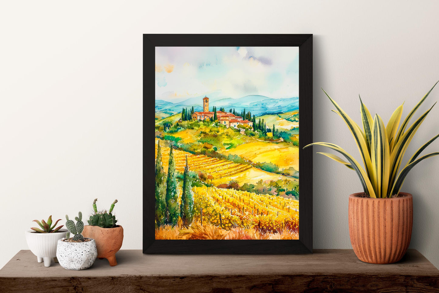 Tuscany Watercolor Poster Wall Art Tuscany Wall Hanging Home Décor Tuscany Gift Art Lovers Italy Wall Art