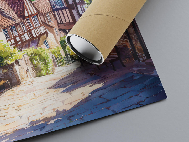 Winchester Watercolor Poster Wall Art Winchester Wall Hanging Home Décor Winchester Gift Art Lovers United Kingdom Wall Art