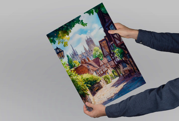 Winchester Watercolor Poster Wall Art Winchester Wall Hanging Home Décor Winchester Gift Art Lovers United Kingdom Wall Art