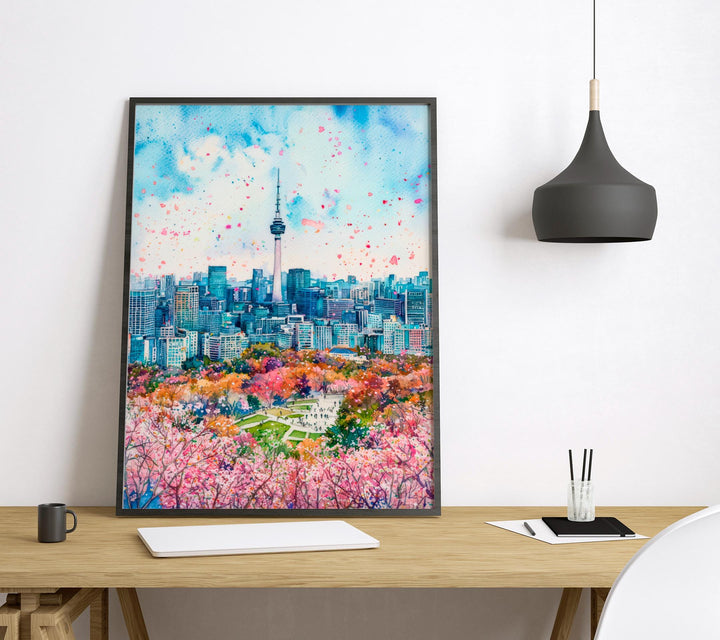 Seoul Watercolor Poster Wall Art Seoul Wall Hanging Home Décor Seoul Gift Art Lovers South Korea Wall Art