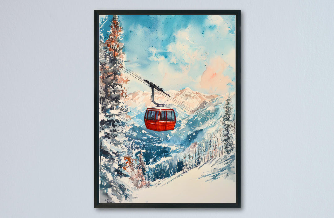 Snowbird Watercolor Poster Wall Art Snowbird Wall Hanging Home Décor Snowbird Gift Art Lovers United States Wall Art
