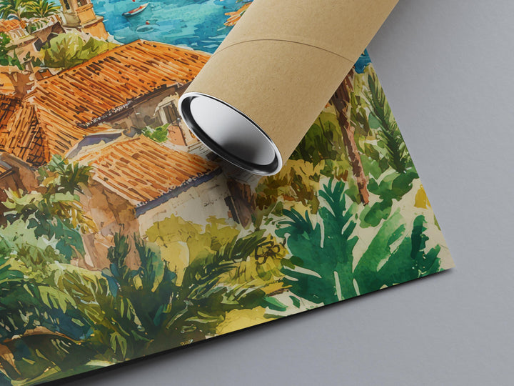 Sicily Watercolor Poster Wall Art Sicily Wall Hanging Home Décor Sicily Gift Art Lovers Italy Wall Art