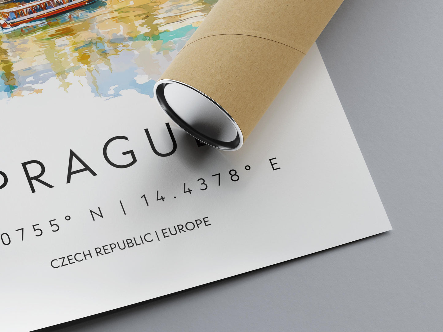 Prague Watercolor Poster Wall Art Prague Wall Hanging Home Décor Prague Gift Art Lovers Czech Republic Wall Art