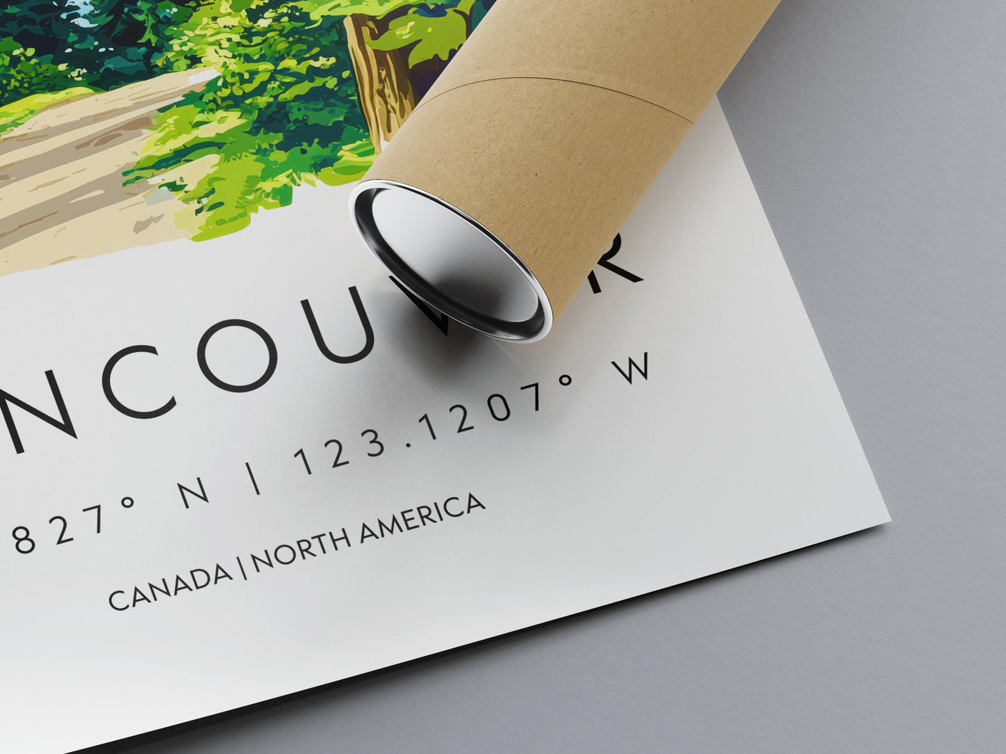 Vancouver Watercolor Poster Wall Art Vancouver Wall Hanging Home Décor Vancouver Gift Art Lovers Canada Wall Art