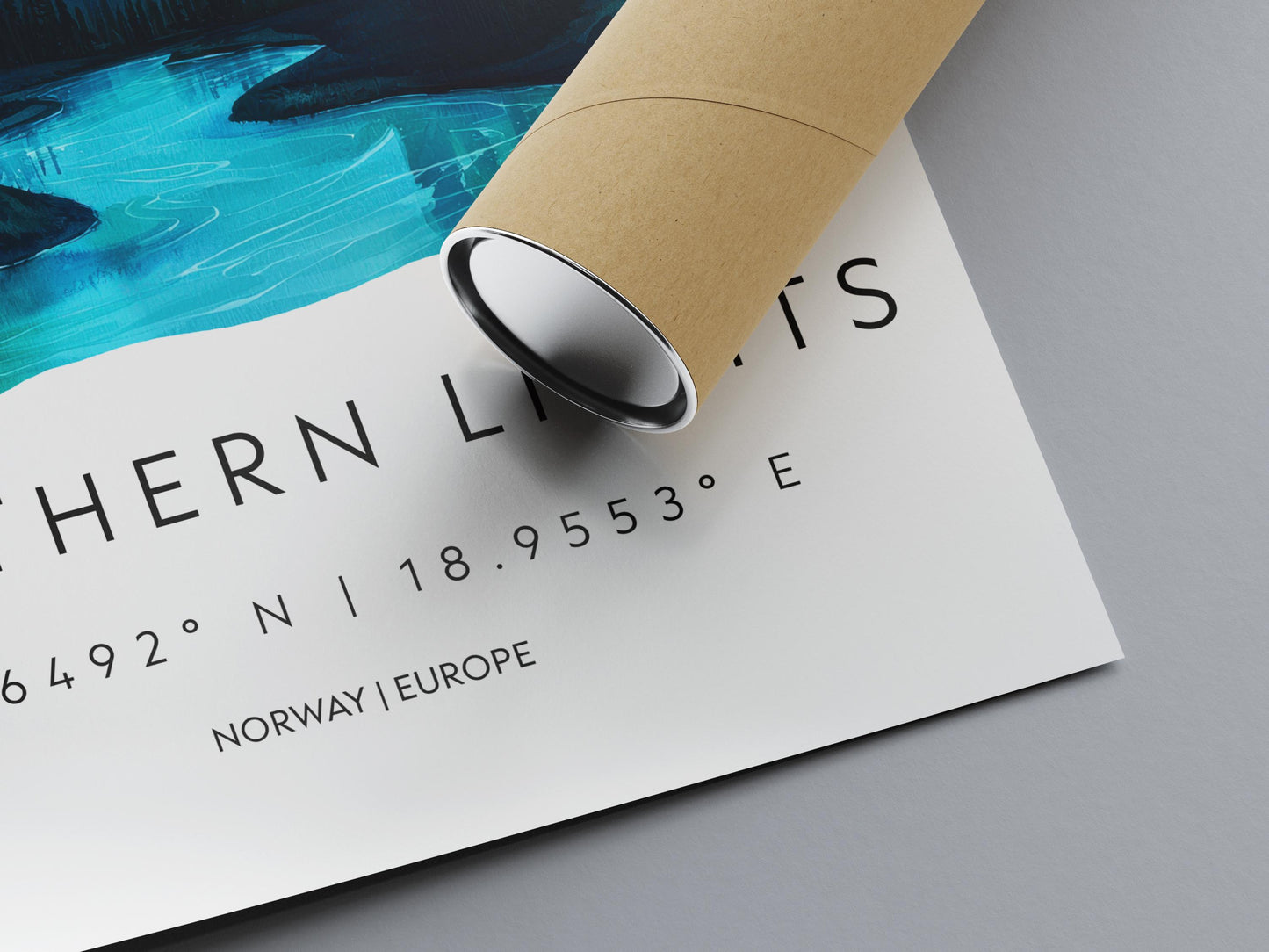 Northern Lights Watercolor Poster Wall Art Northern Lights Wall Hanging Home Décor Northern Lights Gift Art Lovers Norway Wall Art