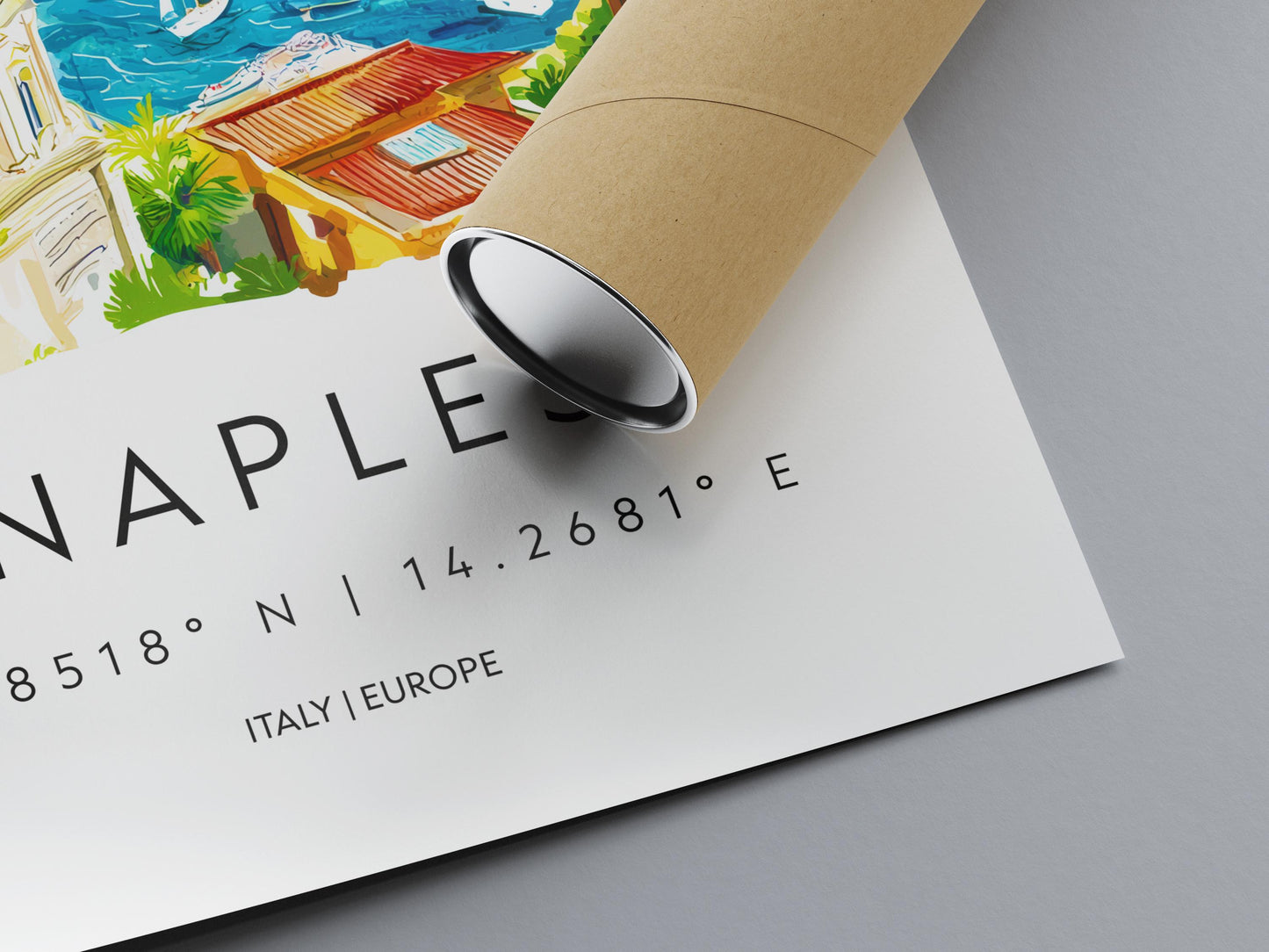 Naples Watercolor Poster Wall Art Naples Wall Hanging Home Décor Naples Gift Art Lovers Italy Wall Art