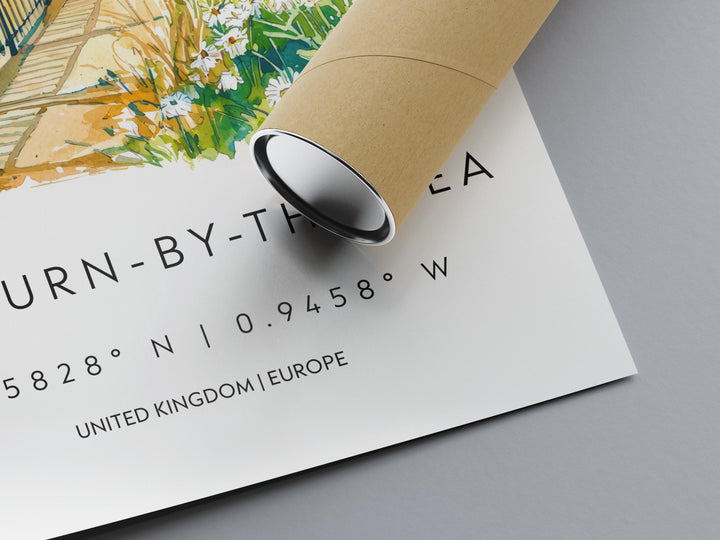 Saltburn-by-the-Sea Watercolor Poster Wall Art Saltburn-by-the-Sea Wall Hanging Home Décor Saltburn-by-the-Sea Gift Art Lovers