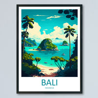 Bali Indonesia  Travel Poster