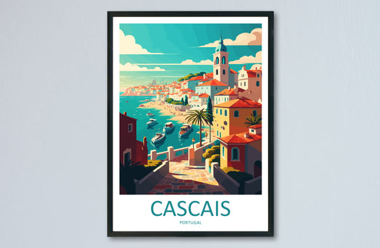 Cascais Portugal Travel Poster