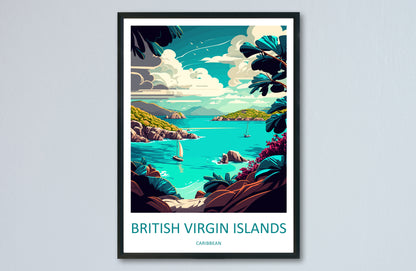 British Virgin Islands Caribbean Travel Poster