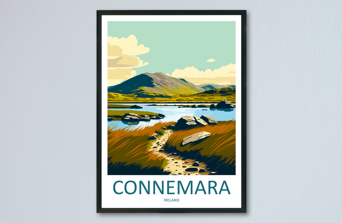 Connemara Ireland Travel Poster