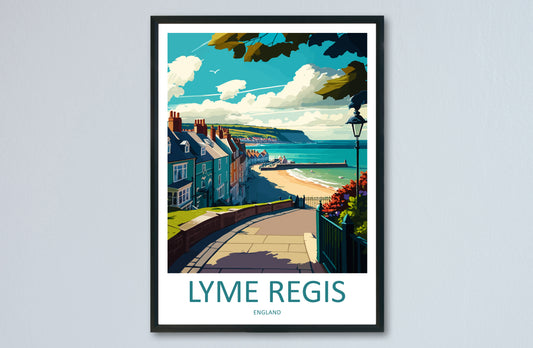 Lyme Regis England Travel Poster