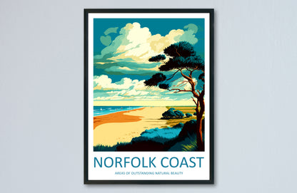 Norfolk Coast England Travel Poster