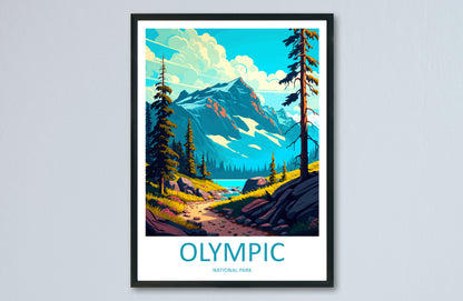 Olympic National Park USA Travel Poster