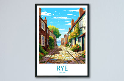 Rye England Travel Poster